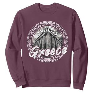 Greece Athens Parthenon Acropolis Sweatshirt TS09 Maroon Print Your Wear