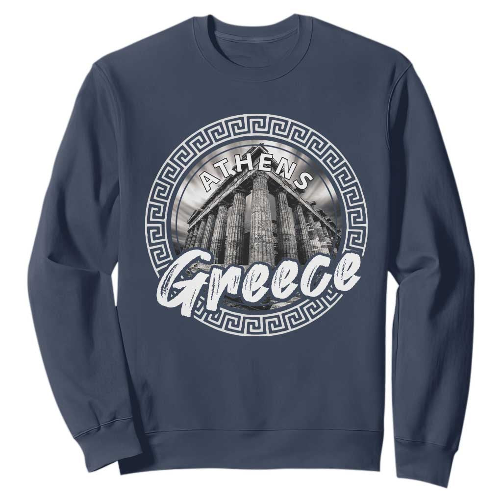 Greece Athens Parthenon Acropolis Sweatshirt TS09 Navy Print Your Wear