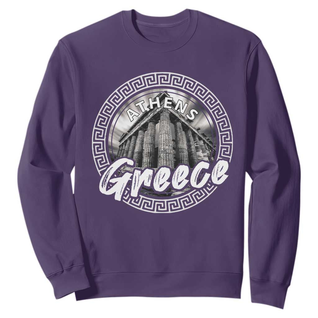 Greece Athens Parthenon Acropolis Sweatshirt TS09 Purple Print Your Wear