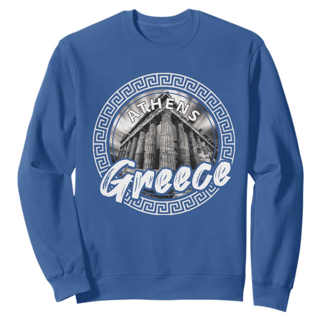 Greece Athens Parthenon Acropolis Sweatshirt TS09 Royal Blue Print Your Wear