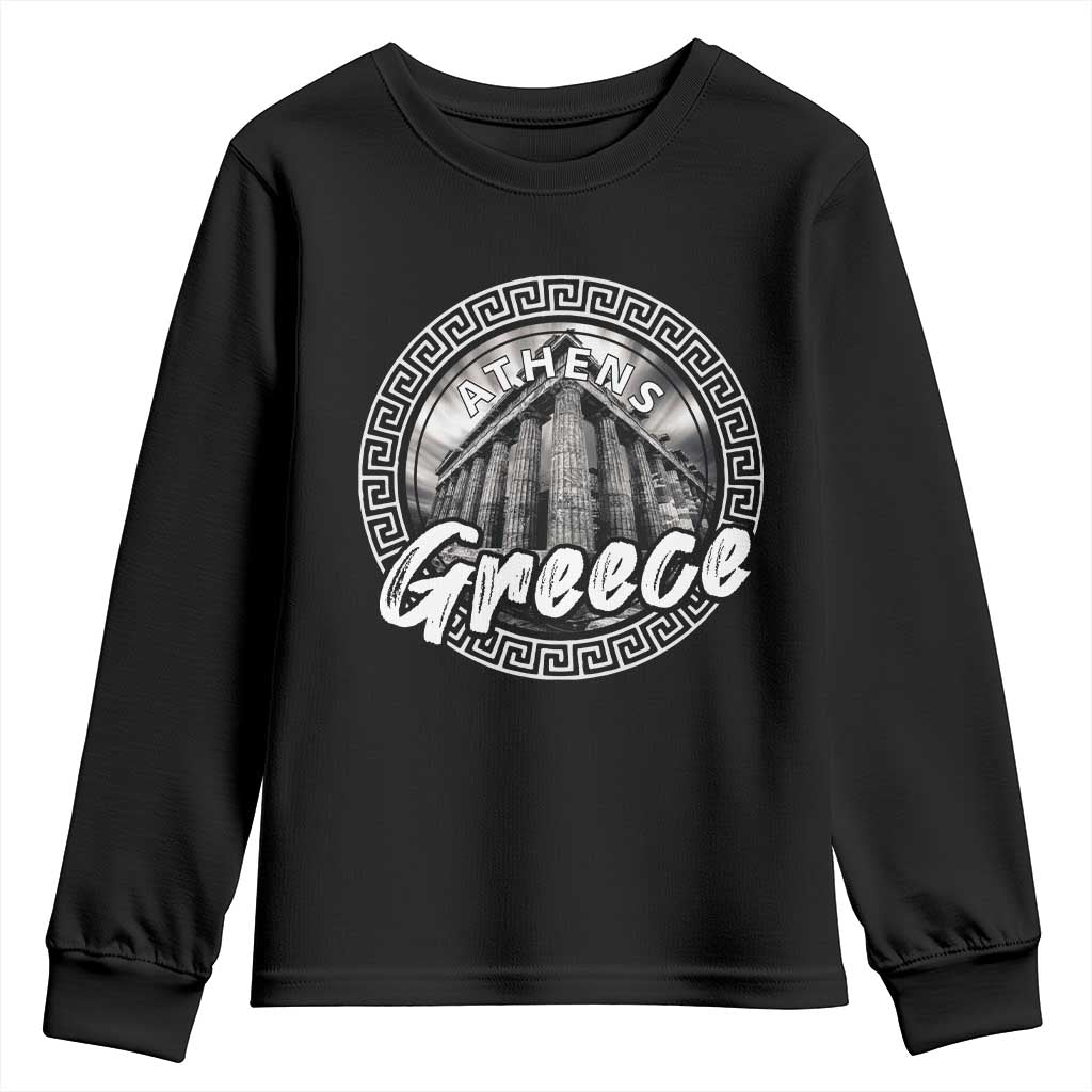 Greece Athens Parthenon Acropolis Youth Sweatshirt TS09 Black Print Your Wear