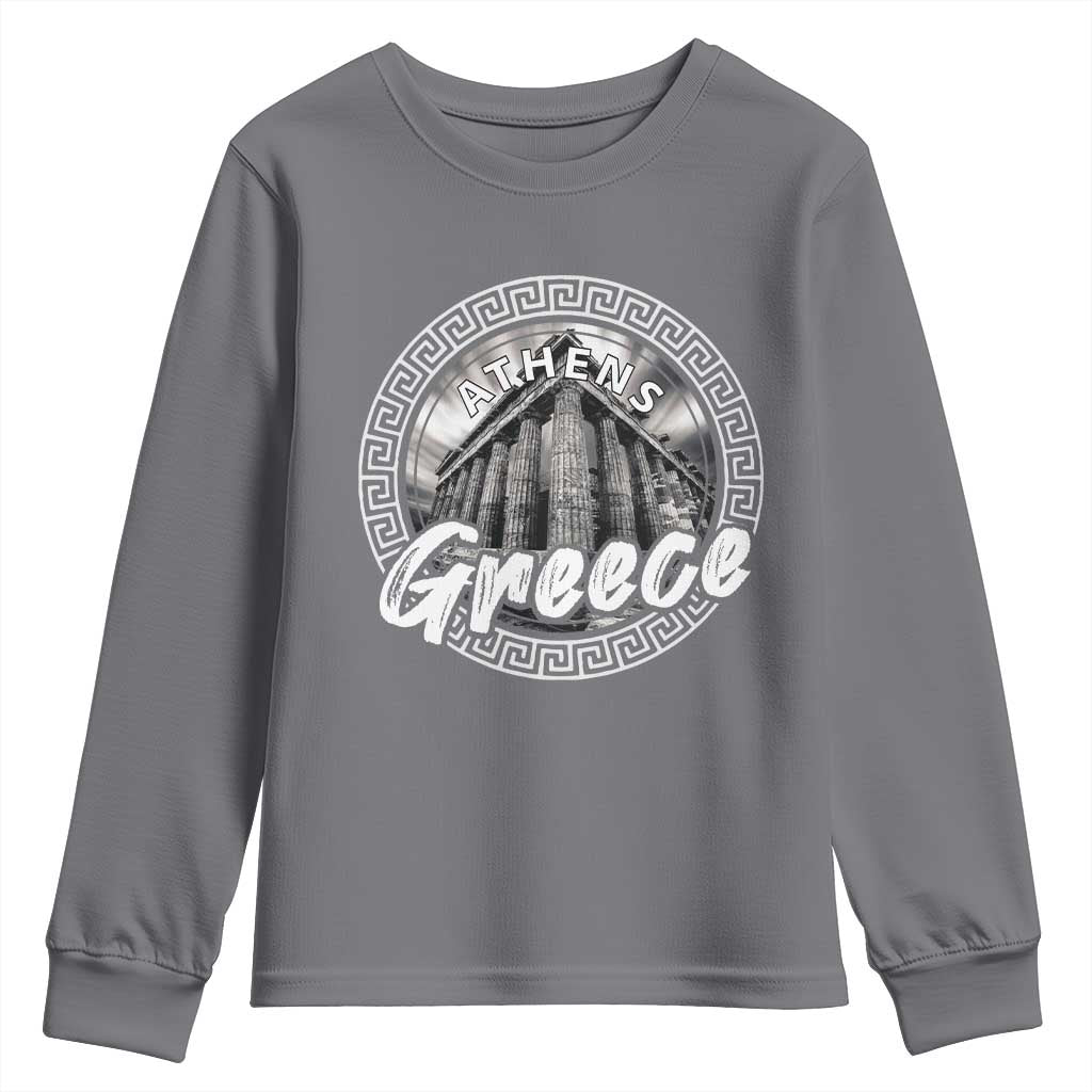 Greece Athens Parthenon Acropolis Youth Sweatshirt TS09 Charcoal Print Your Wear