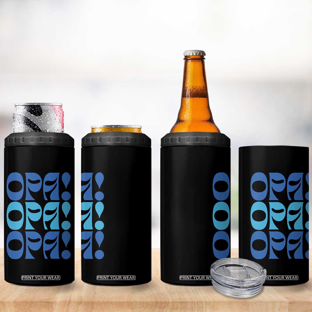 Greek Oops Opa 4 in 1 Can Cooler Tumbler TS09 Print Your Wear