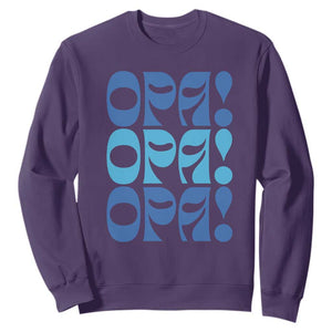 Greek Oops Opa Sweatshirt TS09 Purple Print Your Wear