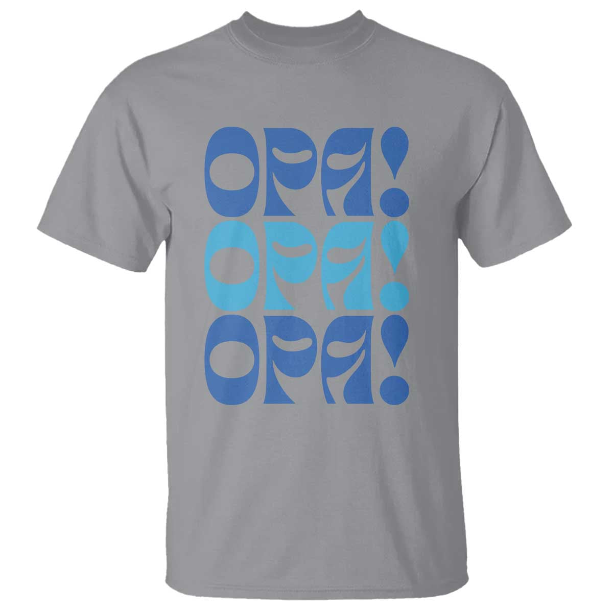 Greek Oops Opa T Shirt TS09 Sport Gray Print Your Wear
