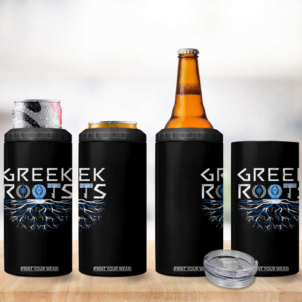 Greek Roots Pride 4 in 1 Can Cooler Tumbler TS09 Print Your Wear