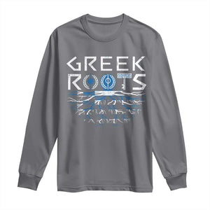 Greek Roots Pride Long Sleeve Shirt TS09 Charcoal Print Your Wear