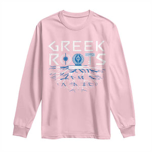 Greek Roots Pride Long Sleeve Shirt TS09 Light Pink Print Your Wear