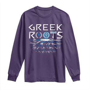 Greek Roots Pride Long Sleeve Shirt TS09 Purple Print Your Wear