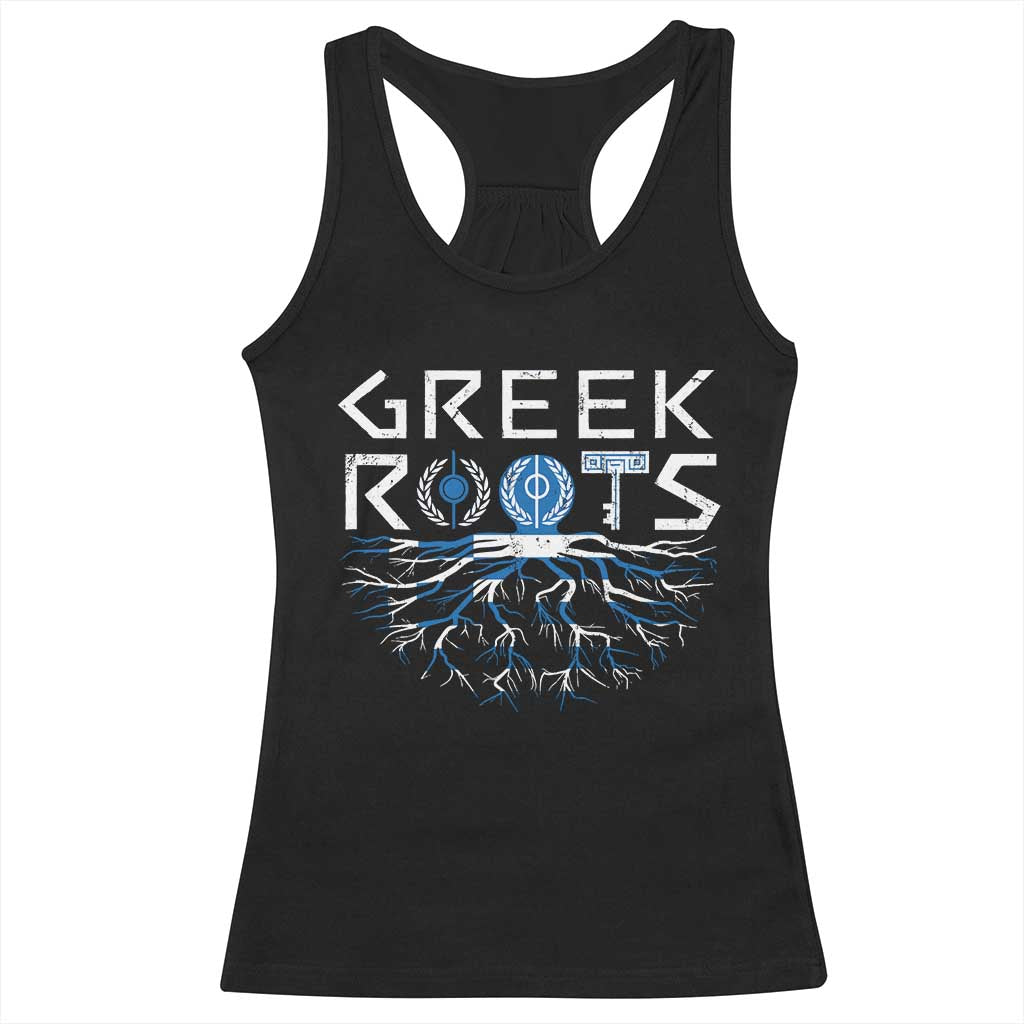 Greek Roots Pride Racerback Tank Top TS09 Black Print Your Wear