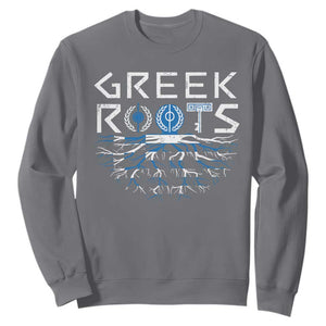 Greek Roots Pride Sweatshirt TS09 Charcoal Print Your Wear