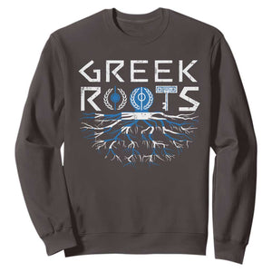Greek Roots Pride Sweatshirt TS09 Dark Chocolate Print Your Wear