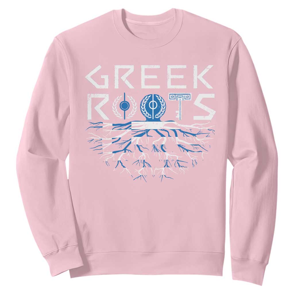 Greek Roots Pride Sweatshirt TS09 Light Pink Print Your Wear