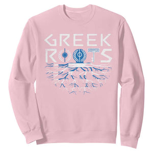 Greek Roots Pride Sweatshirt TS09 Light Pink Print Your Wear