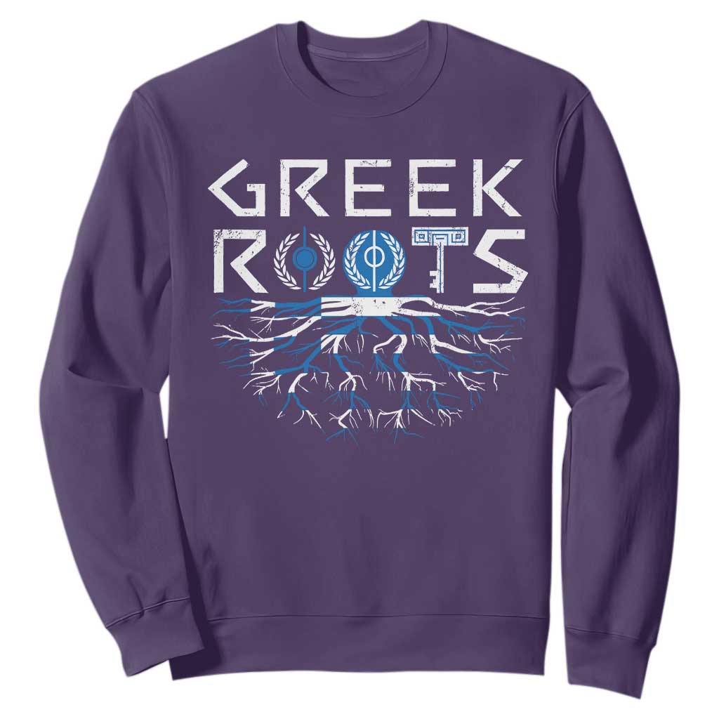 Greek Roots Pride Sweatshirt TS09 Purple Print Your Wear