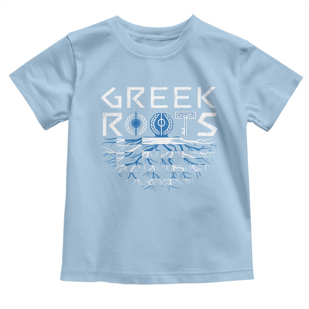 Greek Roots Pride Toddler T Shirt TS09 Light Blue Print Your Wear