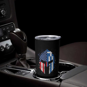 Greek American Pride Tumbler Cup Greece Spartan Helmet TS09 Print Your Wear