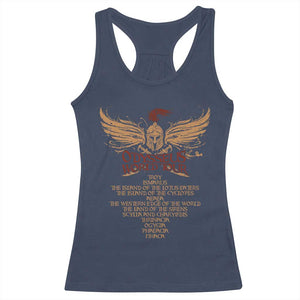 Odysseus World Tour Racerback Tank Top Ancient Greek Epic Mythlogy TS09 Navy Print Your Wear