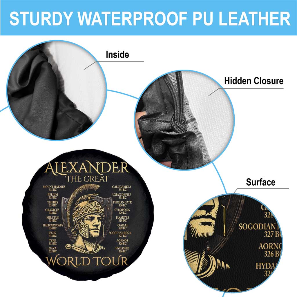 Funny Alexander The Great World Tour Spare Tire Cover Ancient Greek History TS09 Print Your Wear