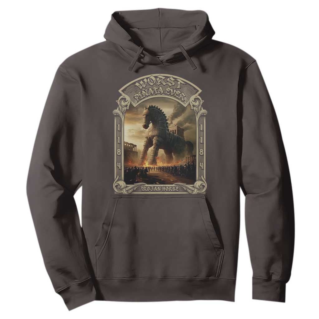 Trojan Horse Hoodie Ancient Greek Epic Mythlogy History Lover TS09 Dark Chocolate Print Your Wear