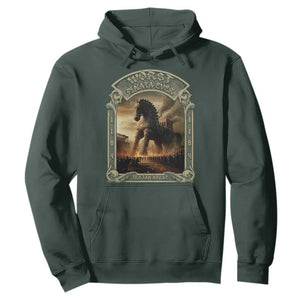 Trojan Horse Hoodie Ancient Greek Epic Mythlogy History Lover TS09 Dark Forest Green Print Your Wear