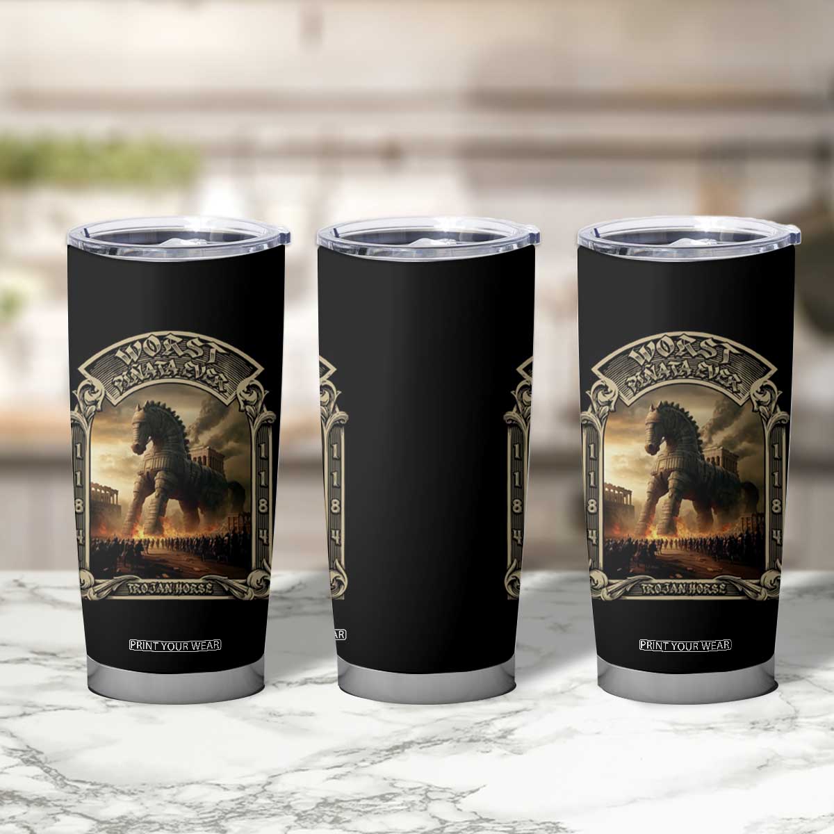 Trojan Horse Tumbler Cup Ancient Greek Epic Mythlogy History Lover TS09 Print Your Wear