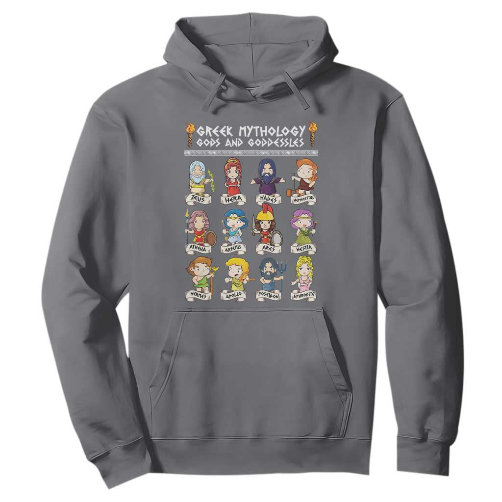 Greek Mythology Hoodie Gods And Goddesses TS09 Charcoal Print Your Wear