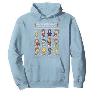 Greek Mythology Hoodie Gods And Goddesses TS09 Light Blue Print Your Wear