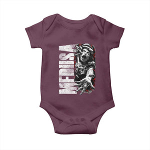 Greek Mythology Medusa Baby Onesie TS09 Maroon Print Your Wear