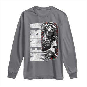 Greek Mythology Medusa Long Sleeve Shirt TS09 Charcoal Print Your Wear