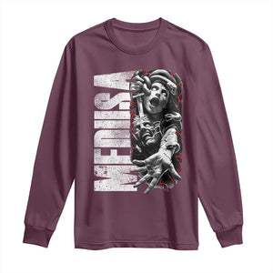 Greek Mythology Medusa Long Sleeve Shirt TS09 Maroon Print Your Wear