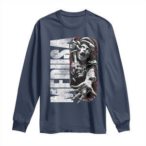 Greek Mythology Medusa Long Sleeve Shirt TS09 Navy Print Your Wear