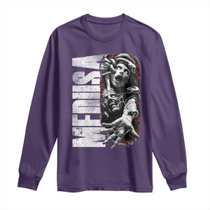 Greek Mythology Medusa Long Sleeve Shirt TS09 Purple Print Your Wear