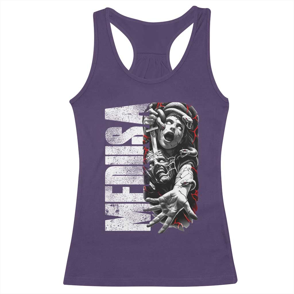 Greek Mythology Medusa Racerback Tank Top TS09 Purple Print Your Wear