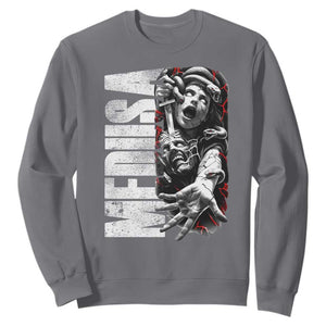 Greek Mythology Medusa Sweatshirt TS09 Charcoal Print Your Wear