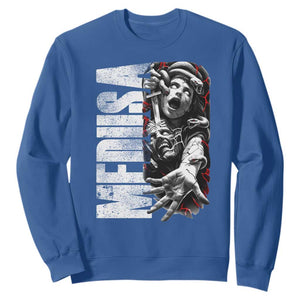 Greek Mythology Medusa Sweatshirt TS09 Royal Blue Print Your Wear