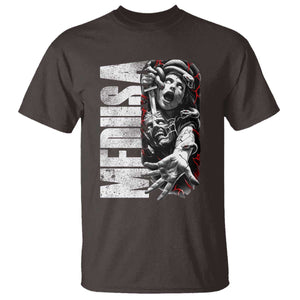Greek Mythology Medusa T Shirt TS09 Dark Chocolate Print Your Wear