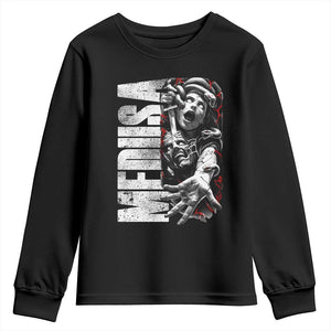 Greek Mythology Medusa Youth Sweatshirt TS09 Black Print Your Wear