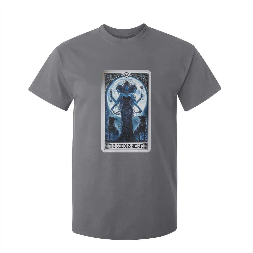 Greek Mythology Hecate Triple Goddess T Shirt For Kid Moon Pagan Gothic Witch TS09 Charcoal Print Your Wear