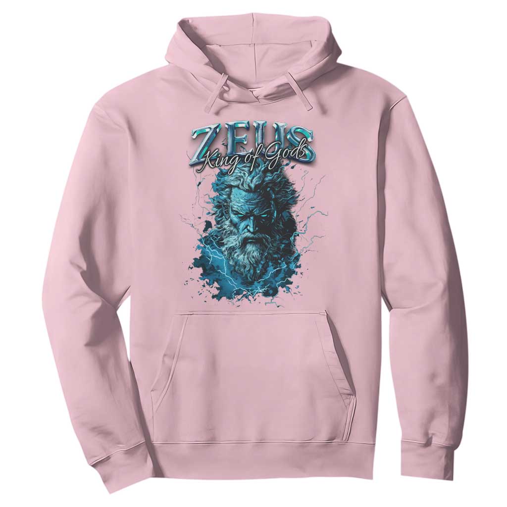 Greek Mythology Zeus Hoodie King Of Gods TS09 Light Pink Print Your Wear