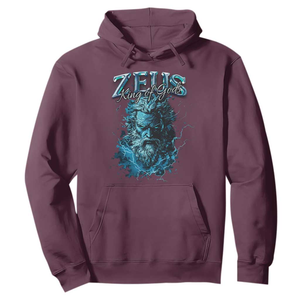 Greek Mythology Zeus Hoodie King Of Gods TS09 Maroon Print Your Wear