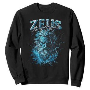 Greek Mythology Zeus Sweatshirt King Of Gods TS09 Black Print Your Wear