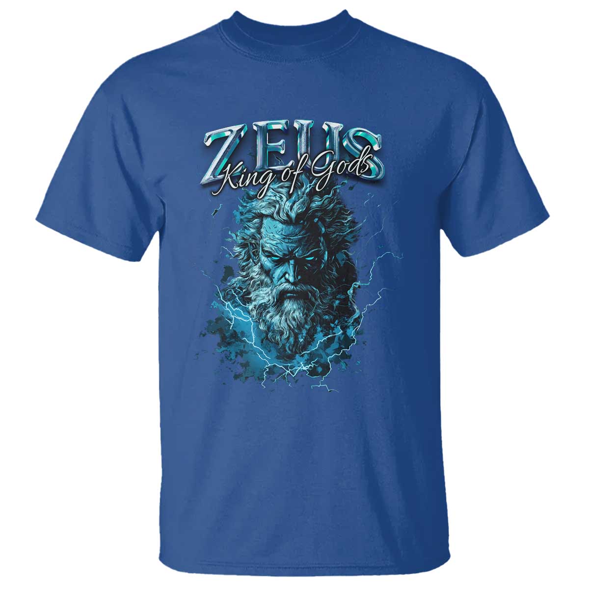 Greek Mythology Zeus T Shirt King Of Gods TS09 Royal Blue Print Your Wear
