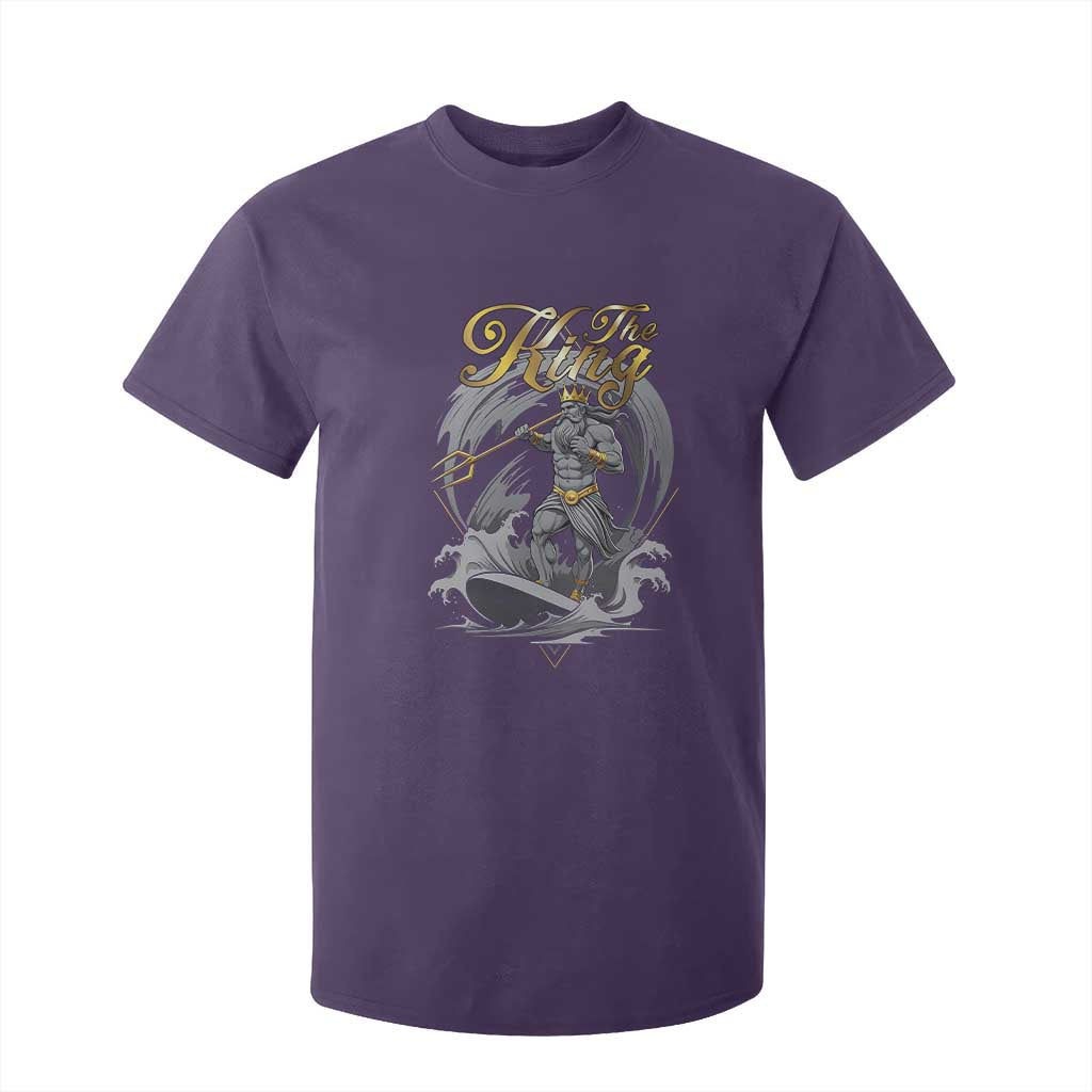 Greek Mythology Poseidon T Shirt For Kid The King Triton Mermaid Dad TS09 Purple Print Your Wear
