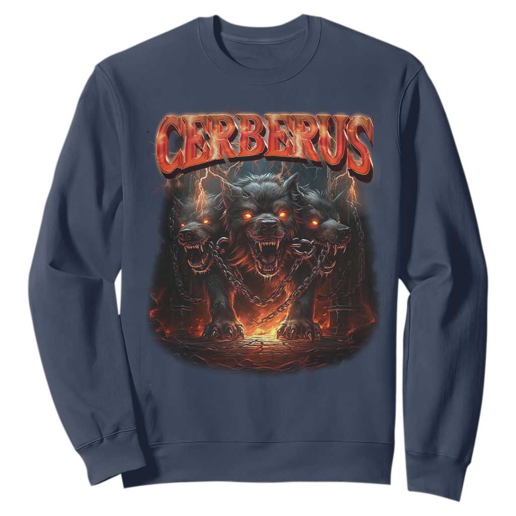 Greek Mythology Hades Cerberus Sweatshirt TS09 Navy Print Your Wear