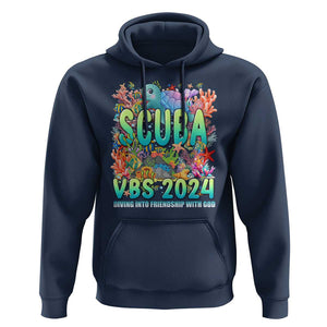 Scuba VBS 2024 Hoodie Diving Into Friendship Vacation Bible School TS09 Navy Print Your Wear
