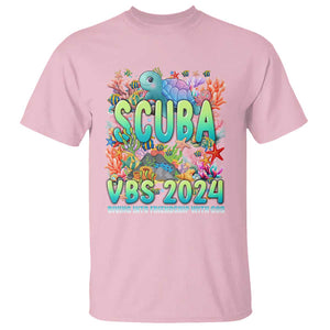 Scuba VBS 2024 T Shirt Diving Into Friendship Vacation Bible School TS09 Light Pink Print Your Wear