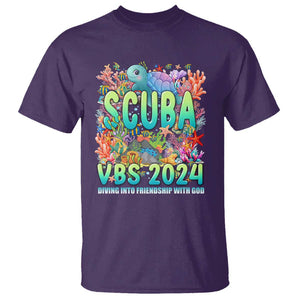 Scuba VBS 2024 T Shirt Diving Into Friendship Vacation Bible School TS09 Purple Print Your Wear