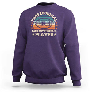 Funny Professional Fantasy Football Player Sweatshirt TS09 Purple Print Your Wear