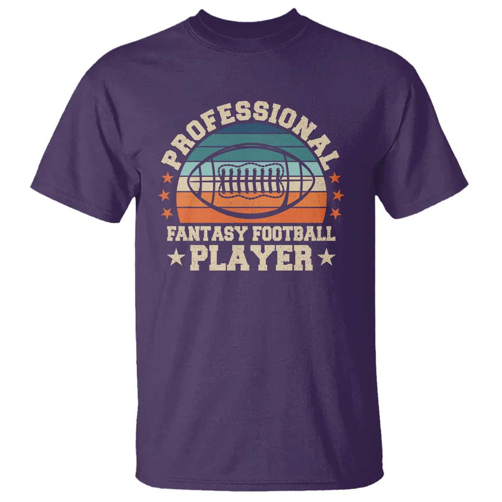 Funny Professional Fantasy Football Player T Shirt TS09 Purple Print Your Wear